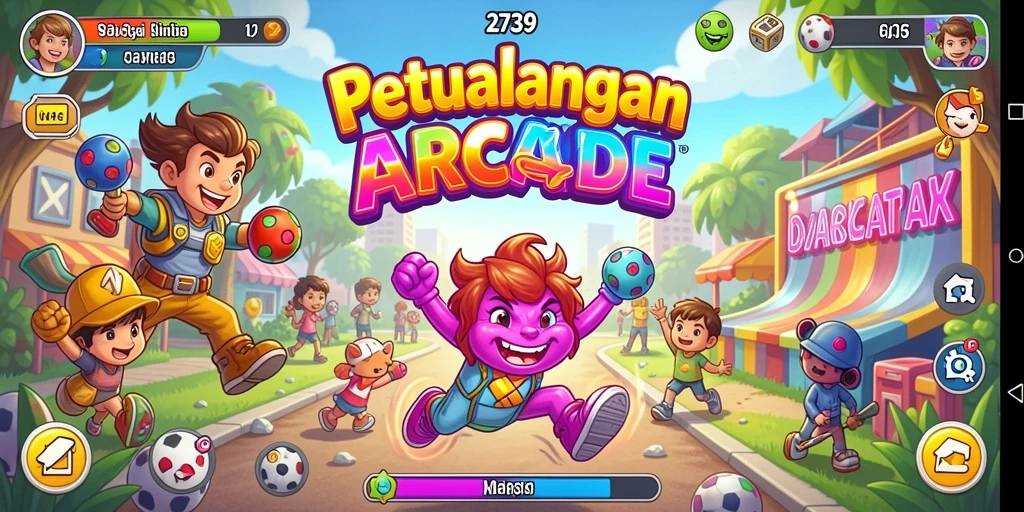 Tampilan gameplay seru dari game Arcade 2739.