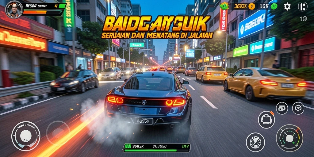 Gameplay Racing 369ZK yang seru dan menegangkan.