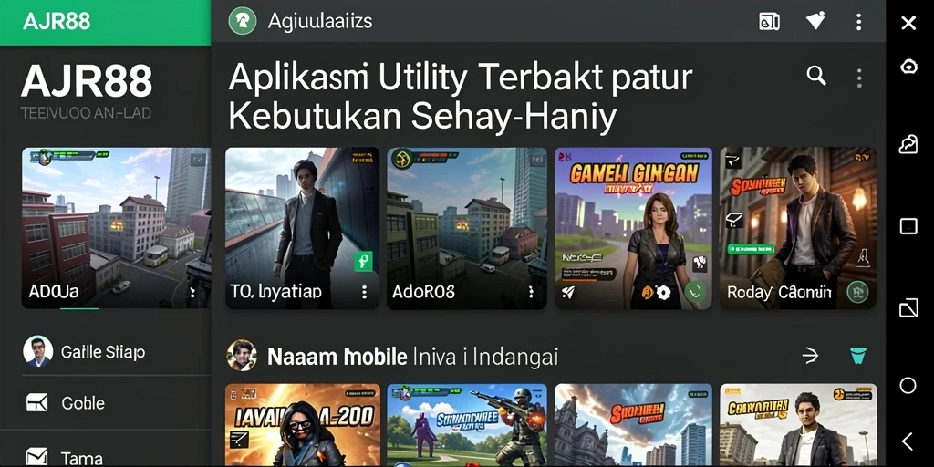 Tampilan antarmuka AJR88 yang intuitif dan mudah digunakan.