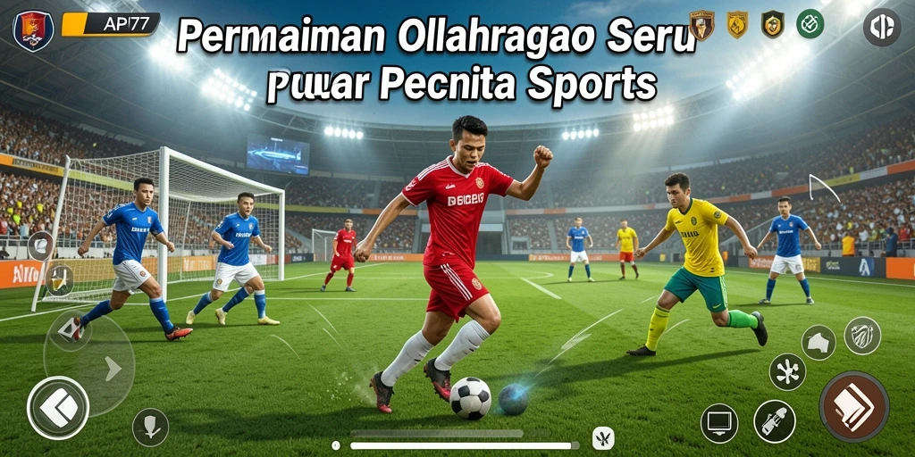 Tampilan gameplay seru dari API77 yang menampilkan aksi olahraga.