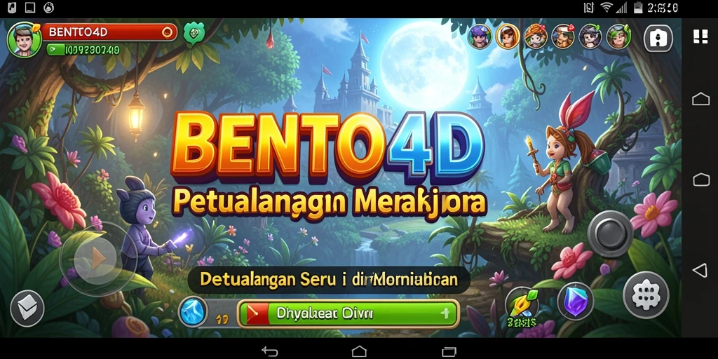 Tangkapan layar gameplay menampilkan aksi mendebarkan di dunia petualangan BENTO4D.