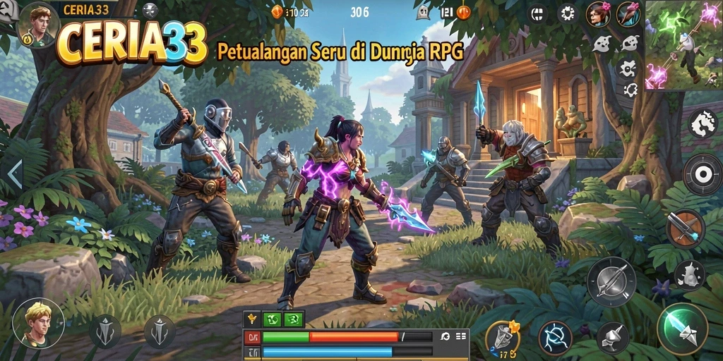 Tampilan gameplay seru dalam petualangan RPG CERIA33.