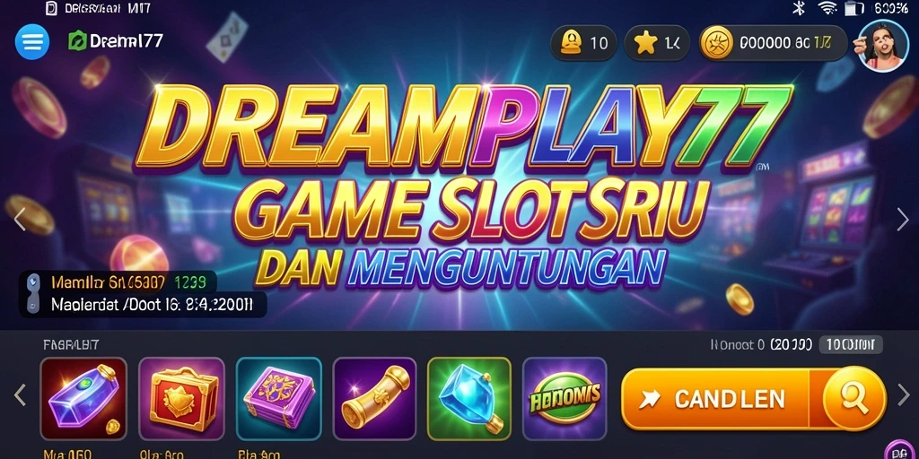 Tampilan gameplay seru di DREAMPLAY77 dengan efek visual menawan.