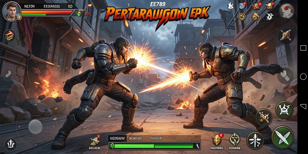Tampilan menegangkan dari gameplay EE789 yang penuh aksi.