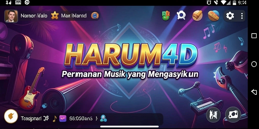 Tampilan menarik dari gameplay musik di HARUM4D.