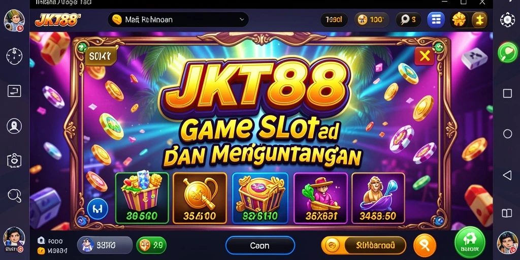 Tampilan gameplay menarik dari JKT88 yang memikat pemain slot.