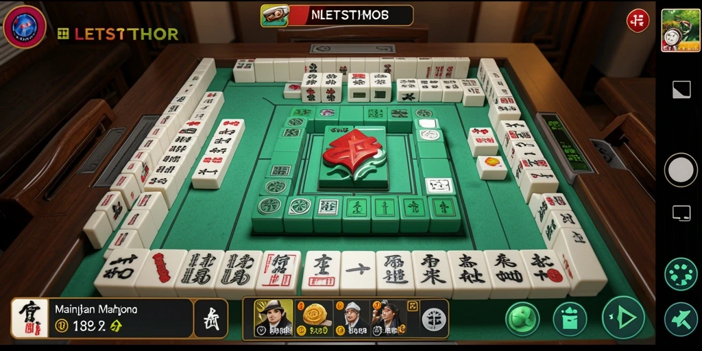 Tangkapan layar LETSTHOR menampilkan gameplay Mahjong yang menarik dan penuh strategi.