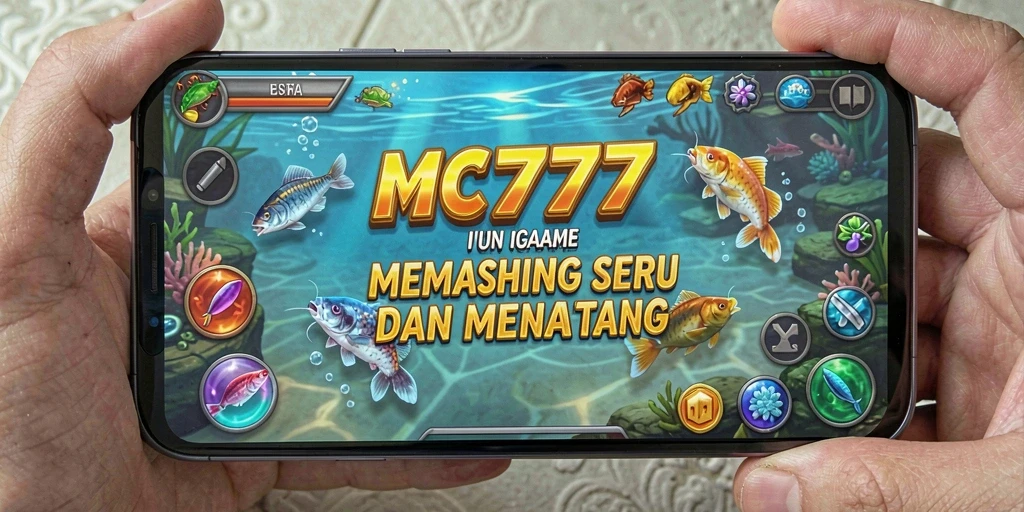 Tampilan gameplay menarik dari MC777 saat menangkap ikan.