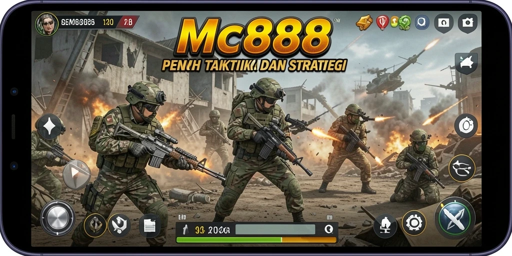Tampilan gameplay seru dalam MC888 dengan pertempuran yang mendebarkan.