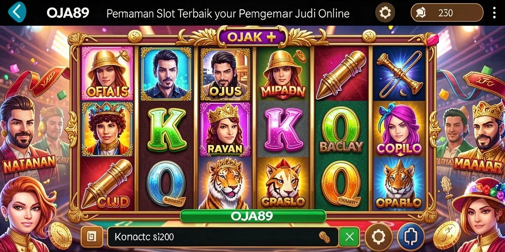 Screenshot OJA89 menampilkan gameplay Slot yang interaktif dan penuh warna.