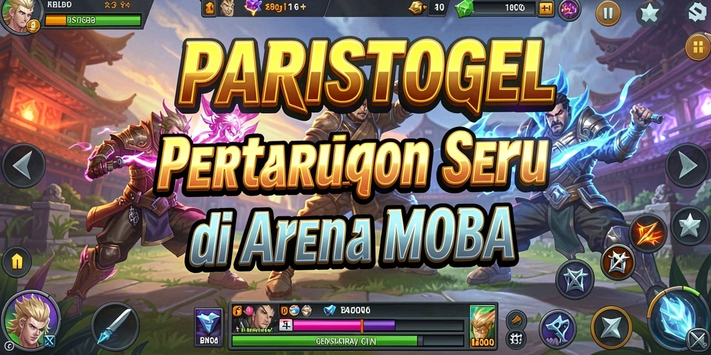 Gameplay MOBA yang intens dan mendebarkan di PARISTOGEL.