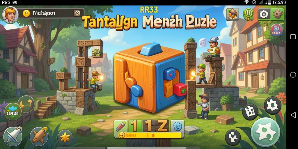 Screenshot gameplay RR33 menampilkan tantangan puzzle yang seru.