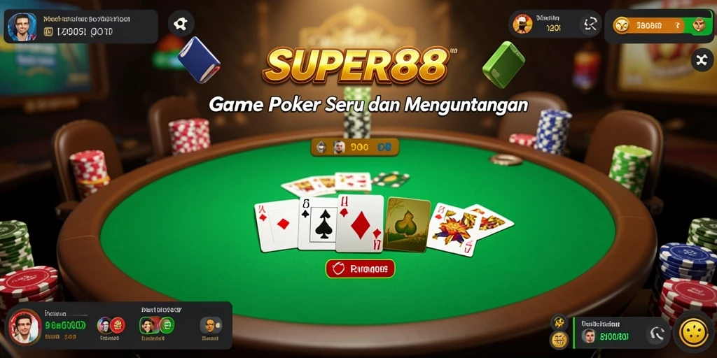 Screenshot gameplay SUPER88 yang mengasyikkan di dunia poker.